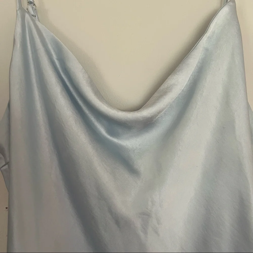 🌸Hey Girl Long Satin Cowl Neck Dress - Picture 13 of 15